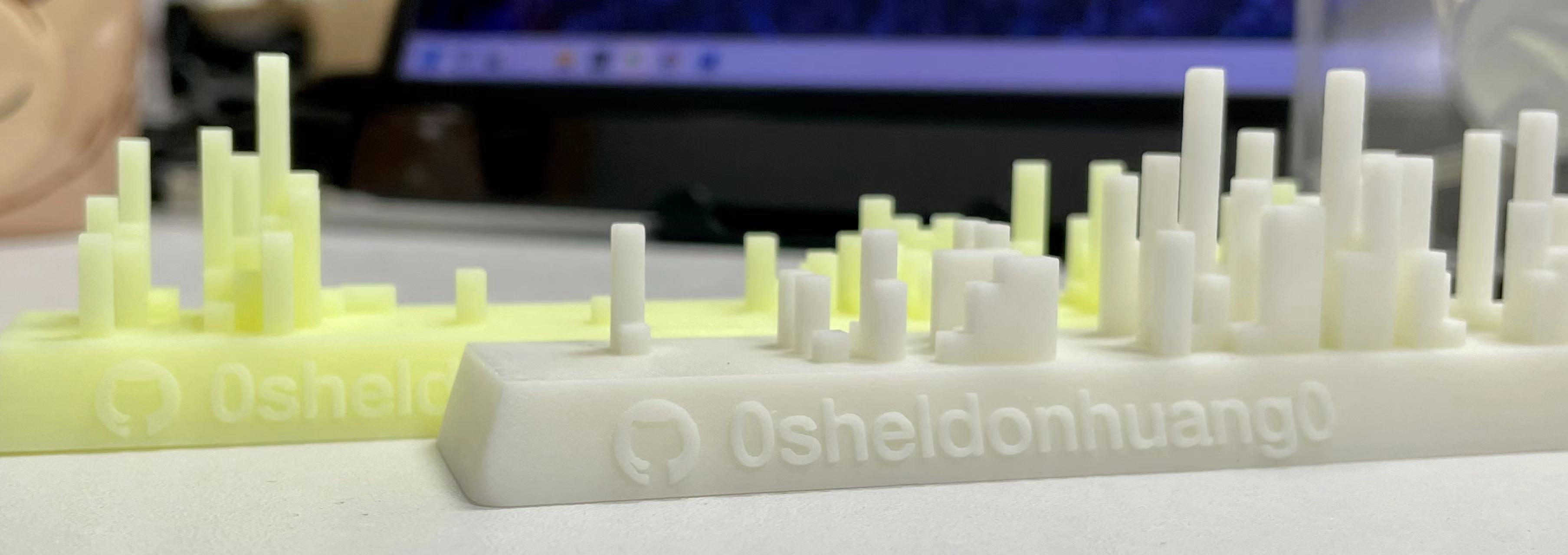GitHub Skyline:把 contributions 用 3D 打印机打出来