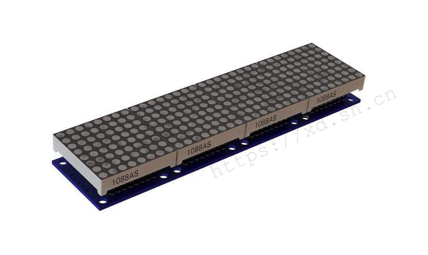 MAX7219 点阵屏 渲染图 （Solidworks）
